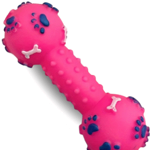 Juguete de masticar tipo mancuerna para perro