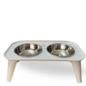 Comedero doble con base desarmable