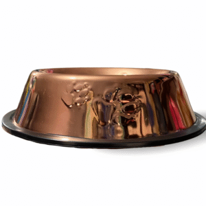 Tazón para mascota mediano con huellas en relieve