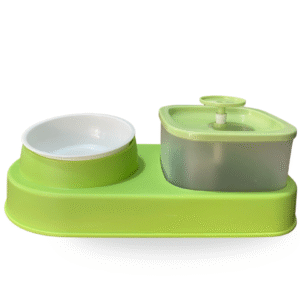 Plato sencillo con fuente de agua